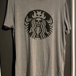 Skeleton Starbucks shirt
